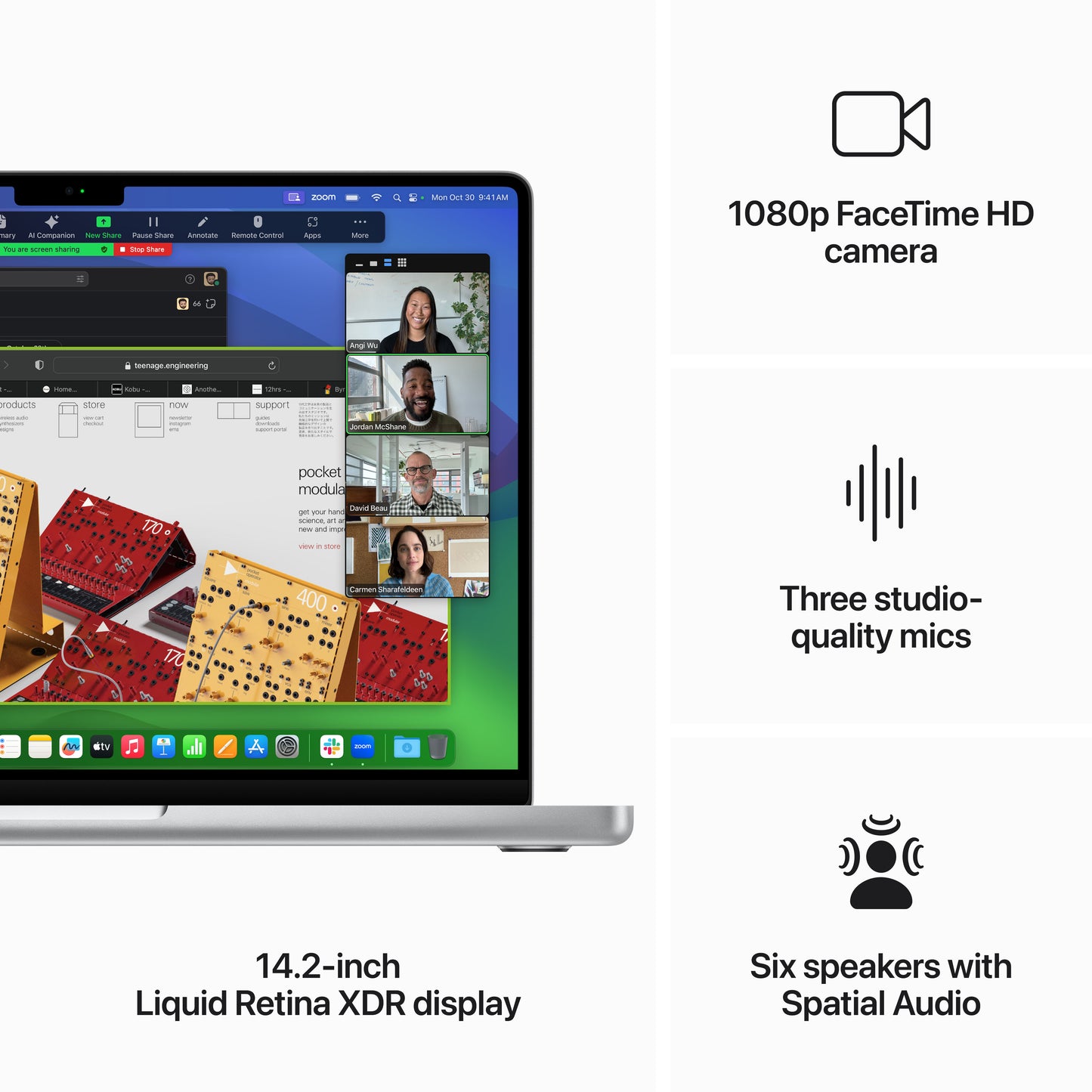 MacBook Pro 14" M3Max 14C/36GB/1TBSSD/GPU30C • Français • Argent