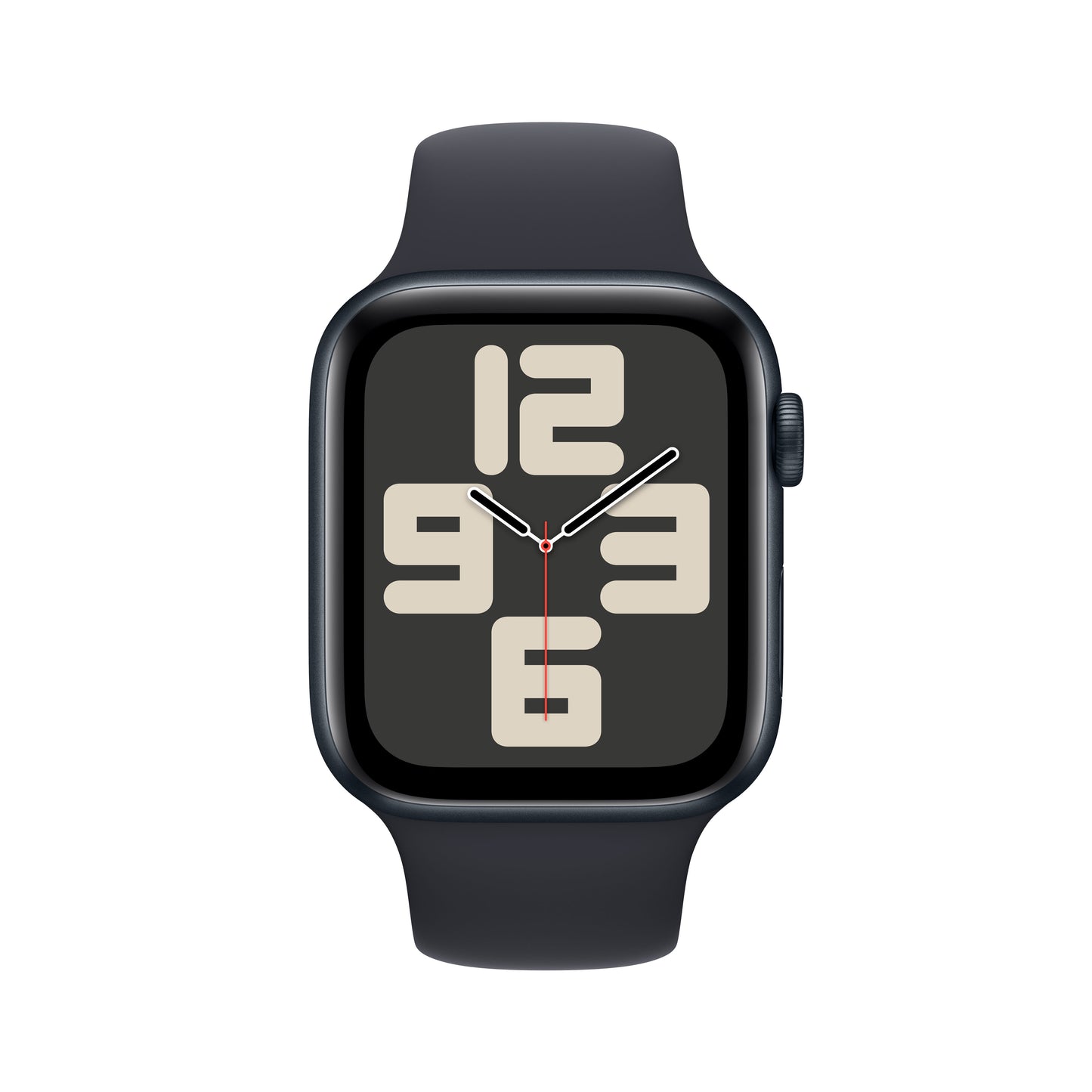 Apple Watch SE (2ème gén) • Alu 44mm Minuit • Bracelet Sport Minuit S/M