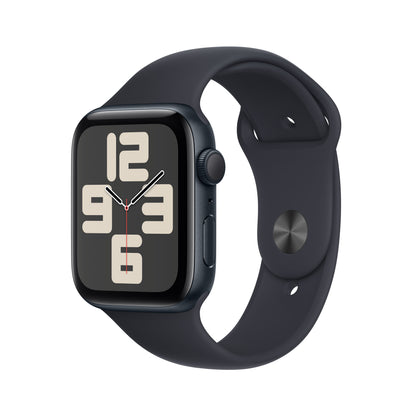 Apple Watch SE (2ème gén) • Alu 44mm Minuit • Bracelet Sport Minuit S/M