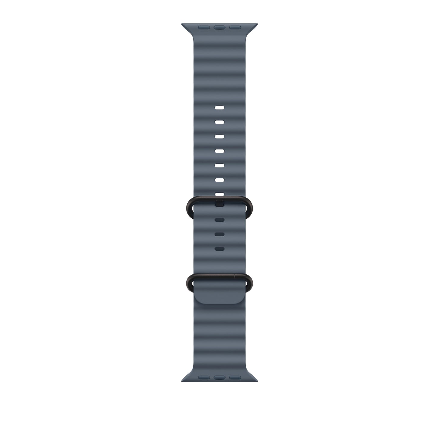 Bracelet Océan bleu maritime 49 mm - Finition titane noir