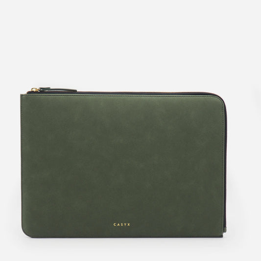 Casyx Atelier • Etui pour Macbook Pro/Air 13" • Olive