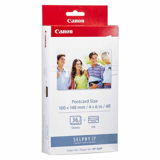 Canon Set d'encre/papier KP-36IP • SELPHY 1300/1500 • Format Carte Postale