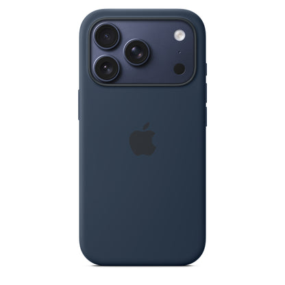 Coque en silicone avec MagSafe pour iPhone 17 Pro - Minuit