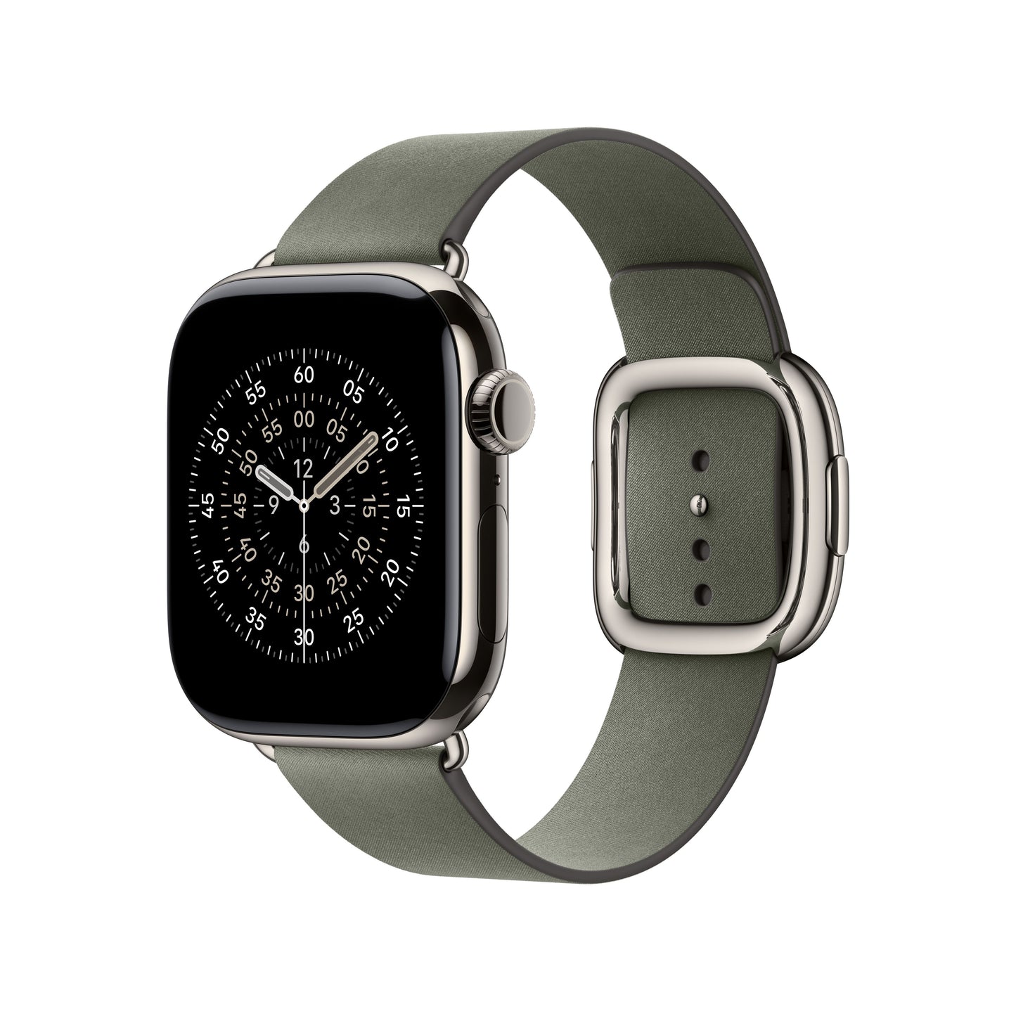 Bracelet Boucle moderne gris sauge 42 mm - Small