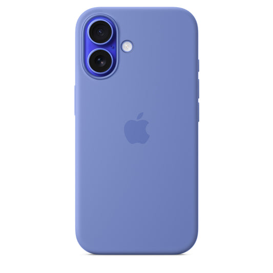 Apple Coque en silicone avec MagSafe pour iPhone 16 - Bleu pervenche