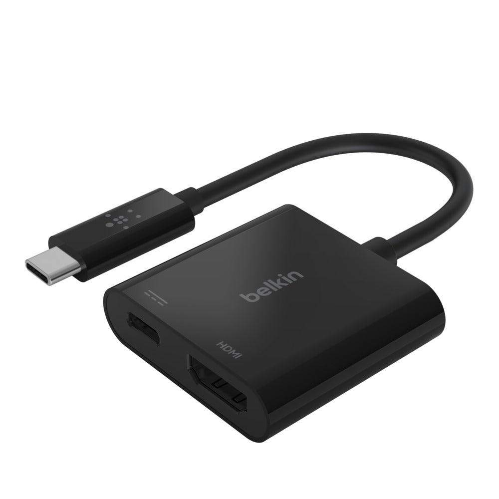 Belkin USB-C to HDMI Adapter + Charge • Noir