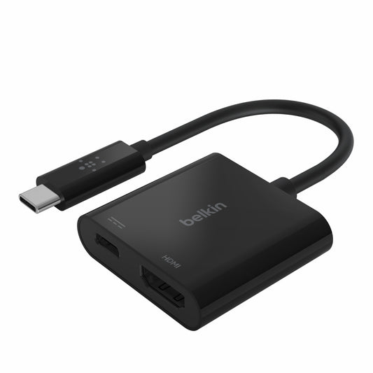 Belkin USB-C to HDMI Adapter + Charge • Noir