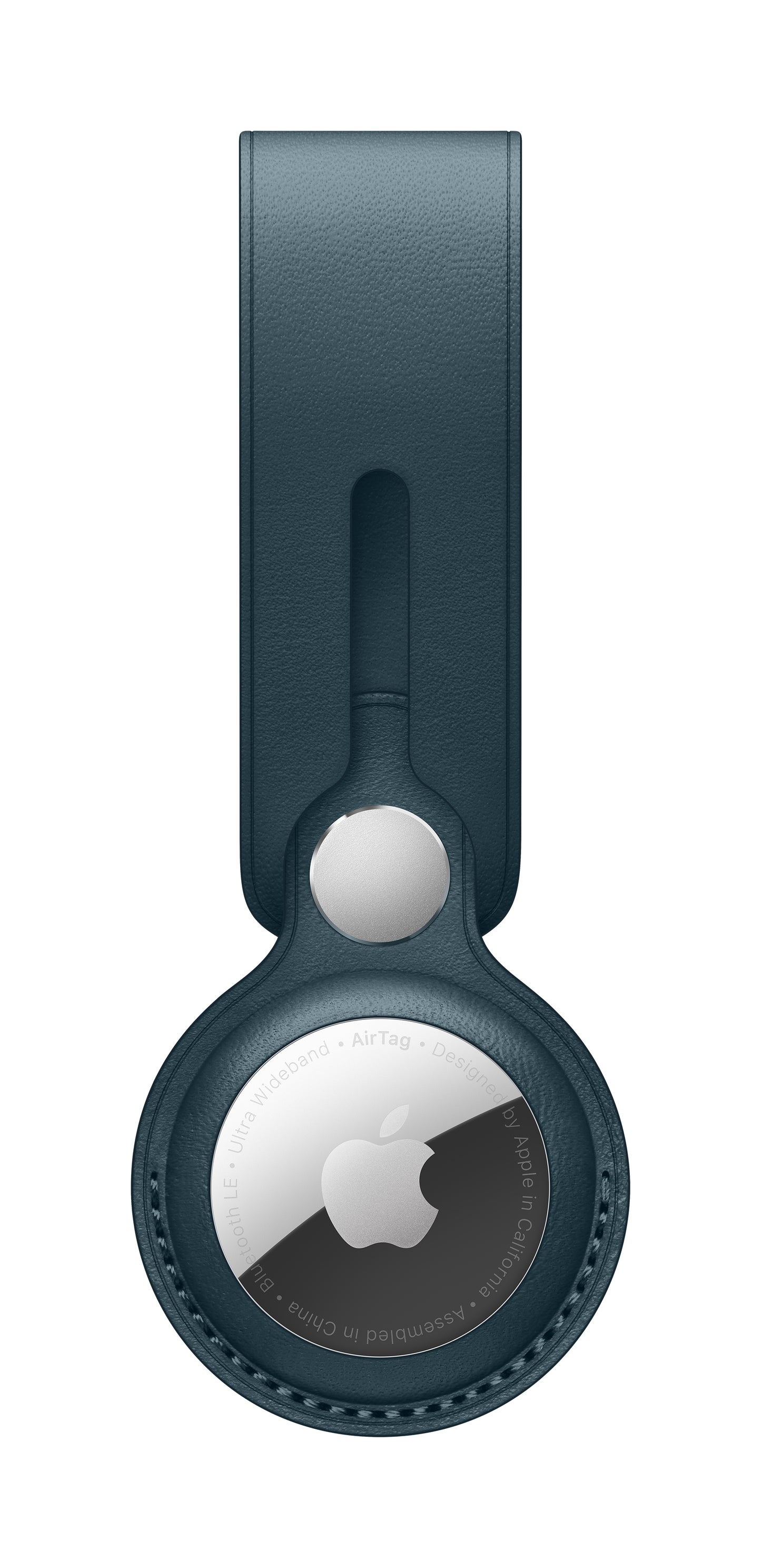 AirTag Leather Loop • Bleu Baltique