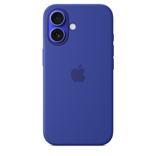 iPhone 16 Coque en Silicone avec MagSafe • Outremer