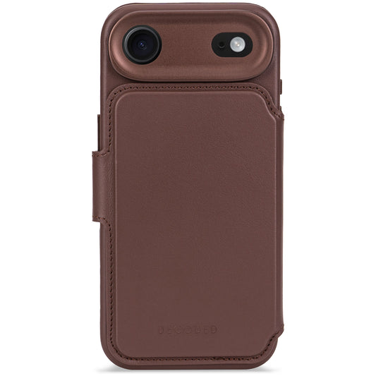 Decoded • Etui Portefeuille amovible pour iPhone Air • Brun