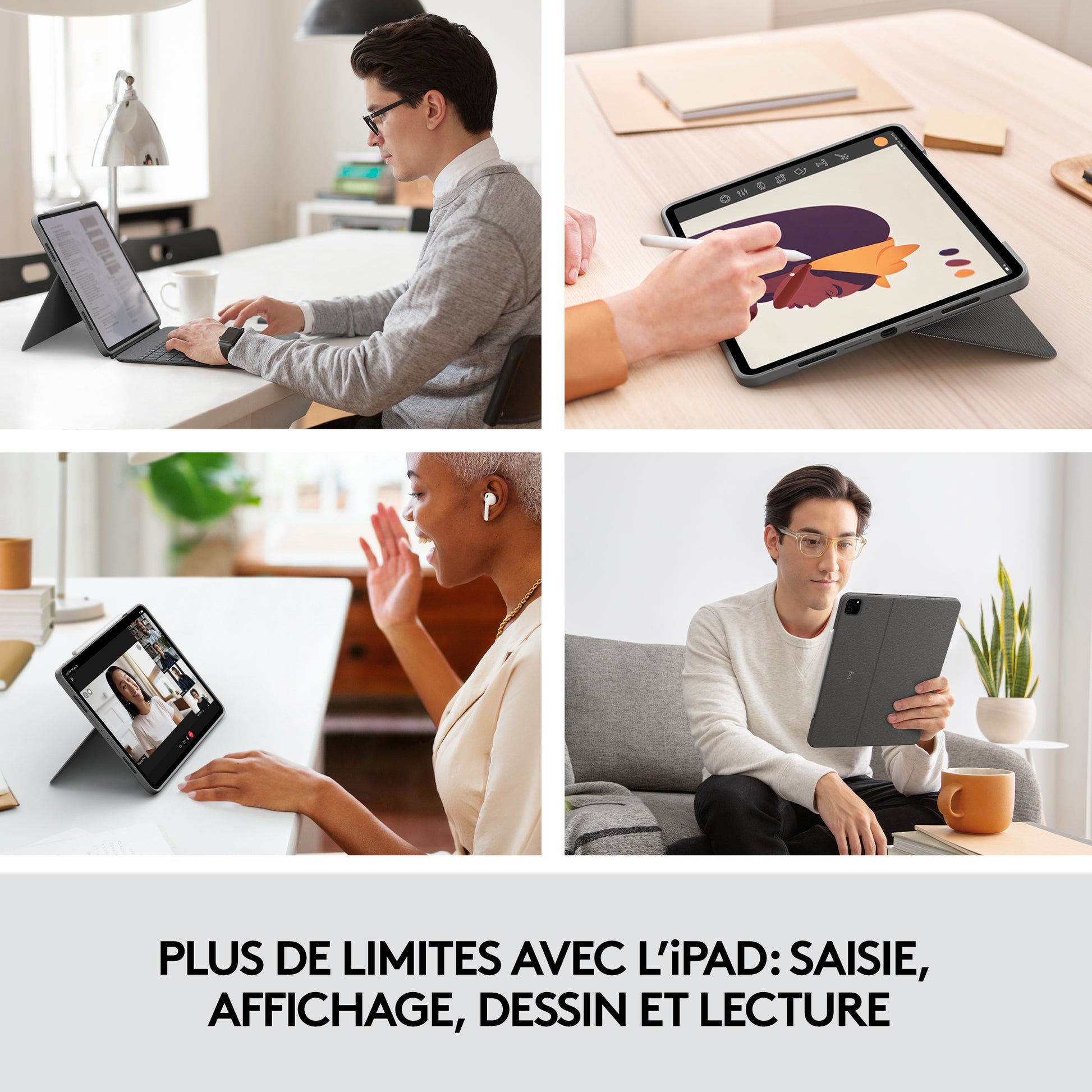 Logitech Combo Touch for iPad Pro 12.9" (5th gen) • Francais