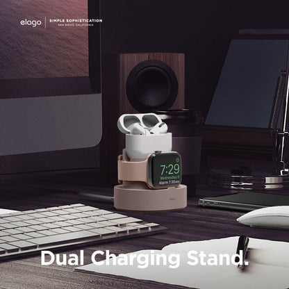 ELAGO Dual Mini Pro Stand de charge • Rose des Sables
