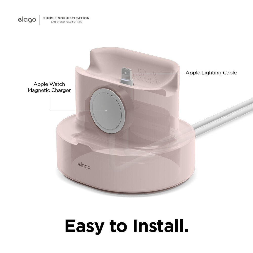 ELAGO Dual Mini Pro Stand de charge • Rose des Sables