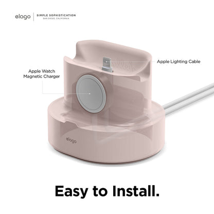 ELAGO Dual Mini Pro Stand de charge • Rose des Sables