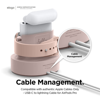 ELAGO Dual Mini Pro Stand de charge • Rose des Sables
