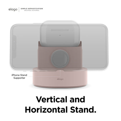 ELAGO Dual Mini Pro Stand de charge • Rose des Sables