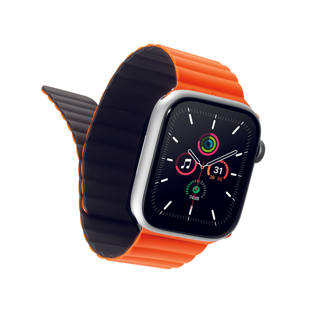 Lineheart • Bracelet magnétique pour Apple Watch 42-49mm • Orange