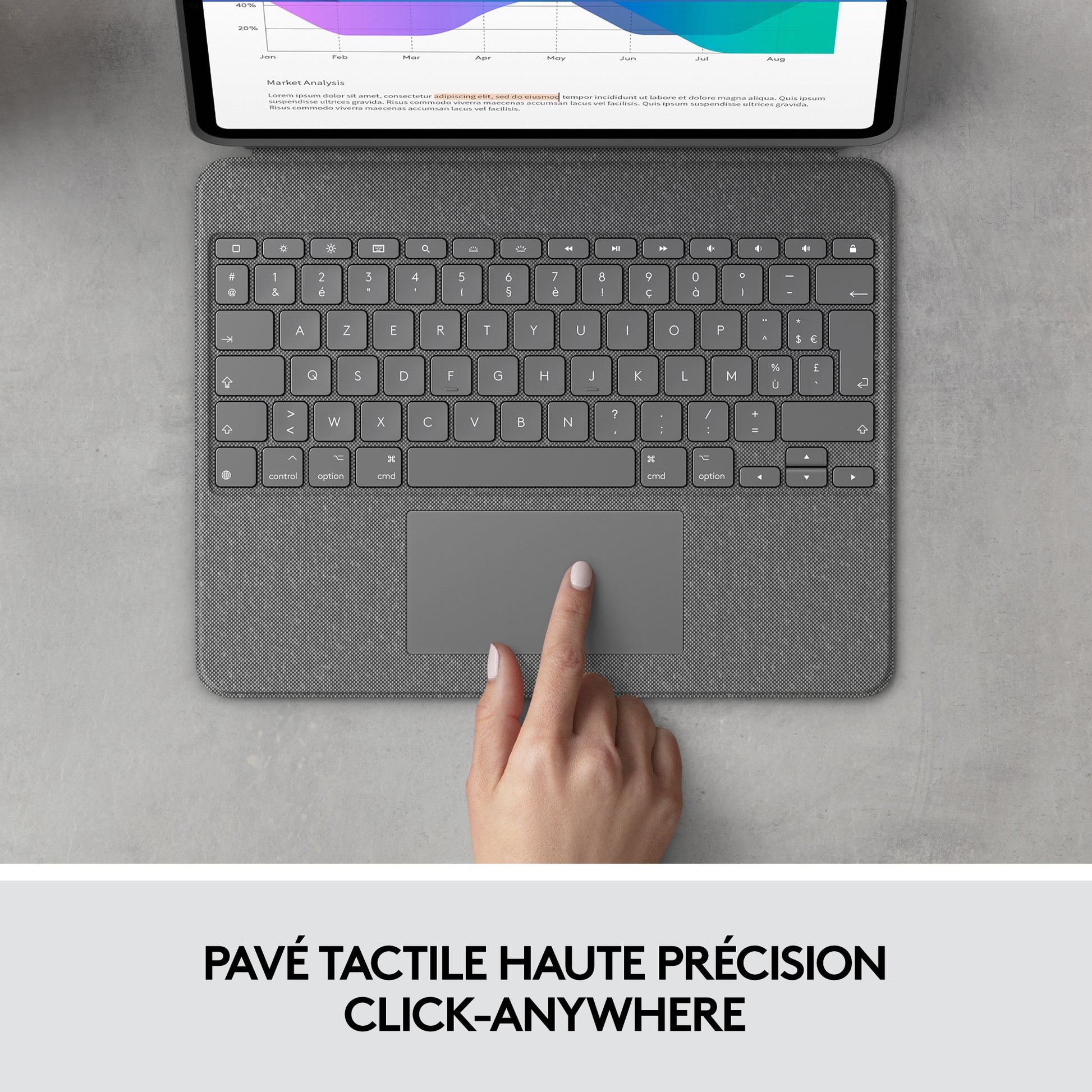 Logitech Combo Touch for iPad Pro 12.9" (5th gen) • Francais