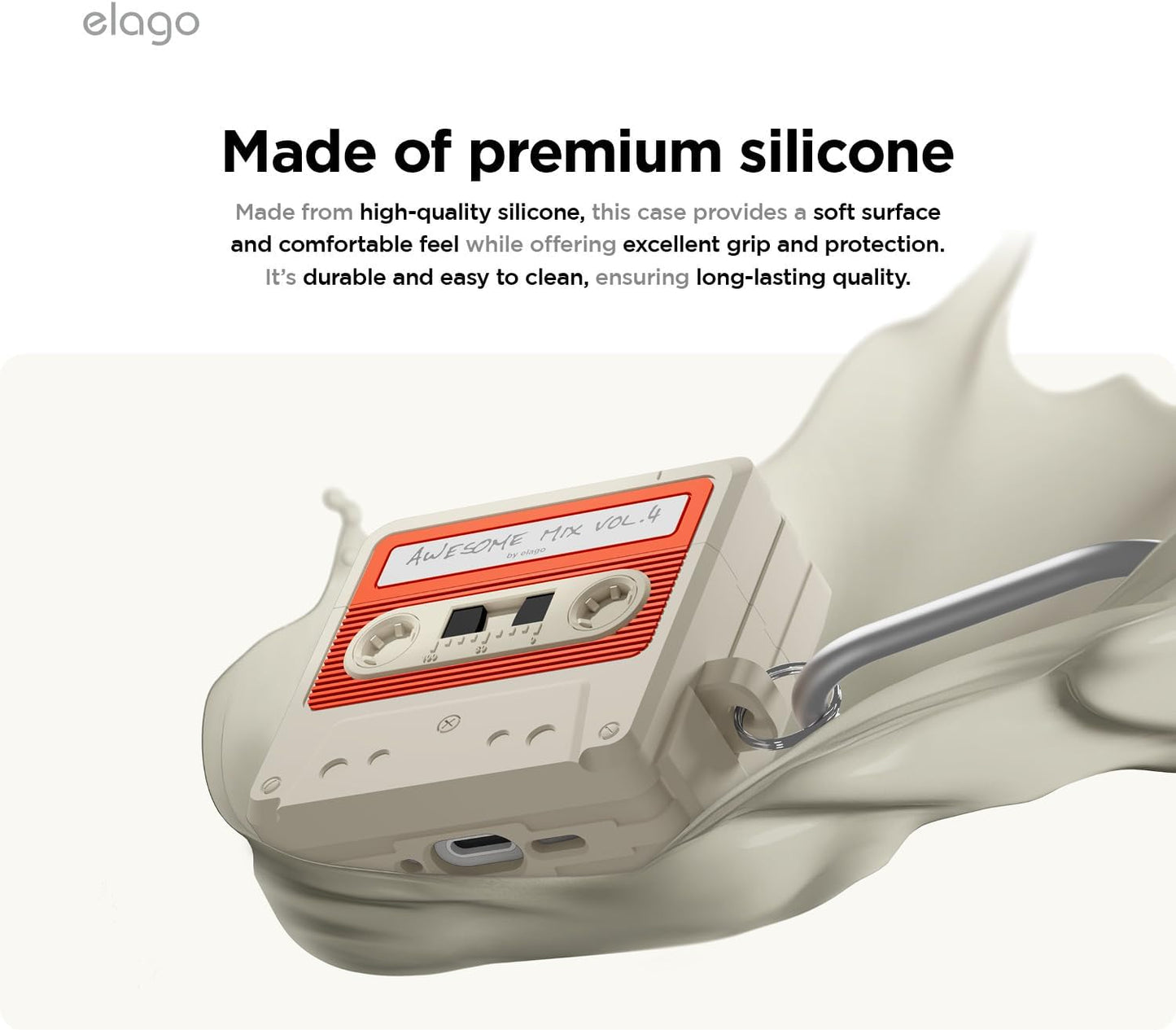 ELAGO Airpods 4 Coque Cassette