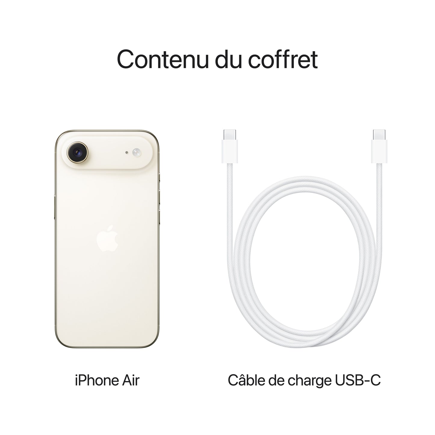 iPhone Air • 1TB • Or Clair