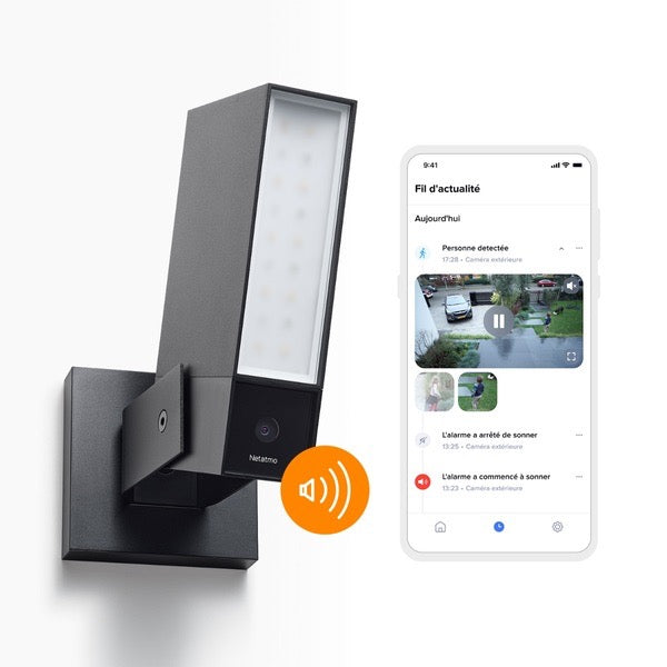 Netatmo Caméra Extérieure Intelligente avec Sirène