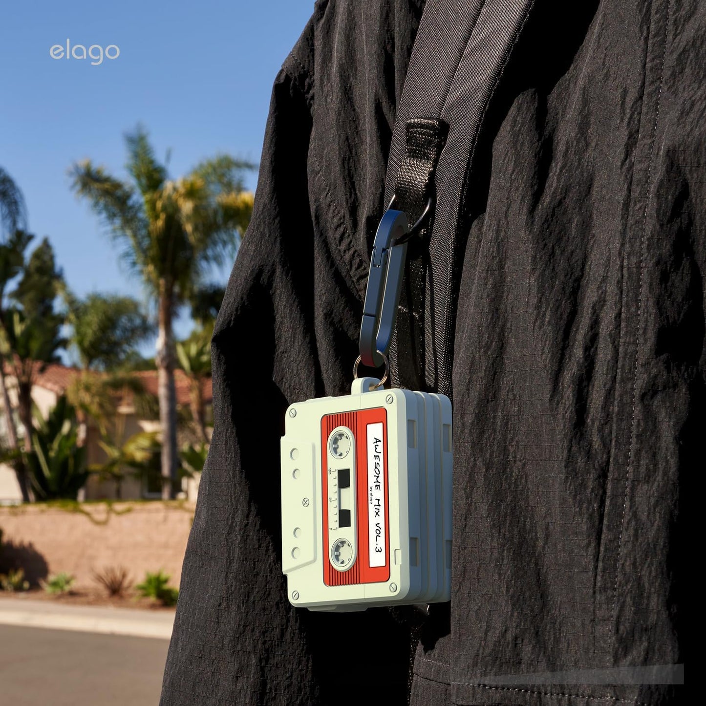 Elago • Coque Cassette Tape Hang • AirPods Pro 3