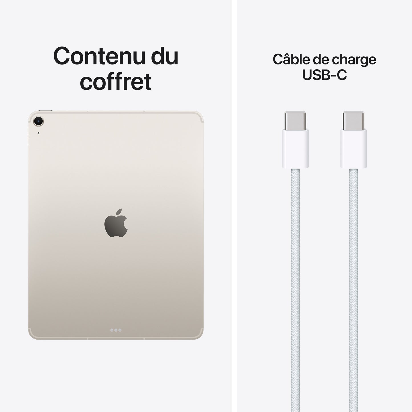 iPad Air 13 pouces Wi-Fi + Cellular 128 Go - Lumière stellaire (M4)
