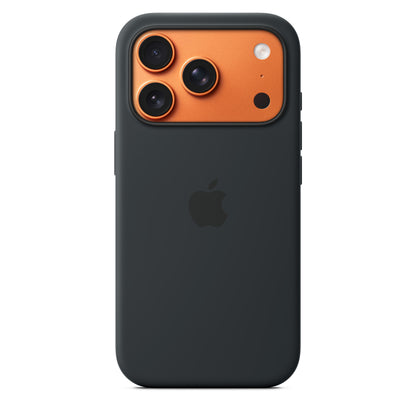 Coque en silicone avec MagSafe pour iPhone 17 Pro - Noir