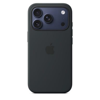 Coque en silicone avec MagSafe pour iPhone 17 Pro - Noir
