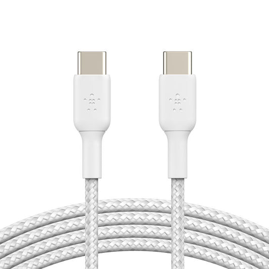 Belkin 2x Cable de charge USB-C vers USB-C renforcé • 2m • Blanc