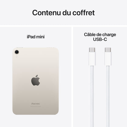 iPad mini Wi-Fi 128 Go - Lumière stellaire (A17 Pro)