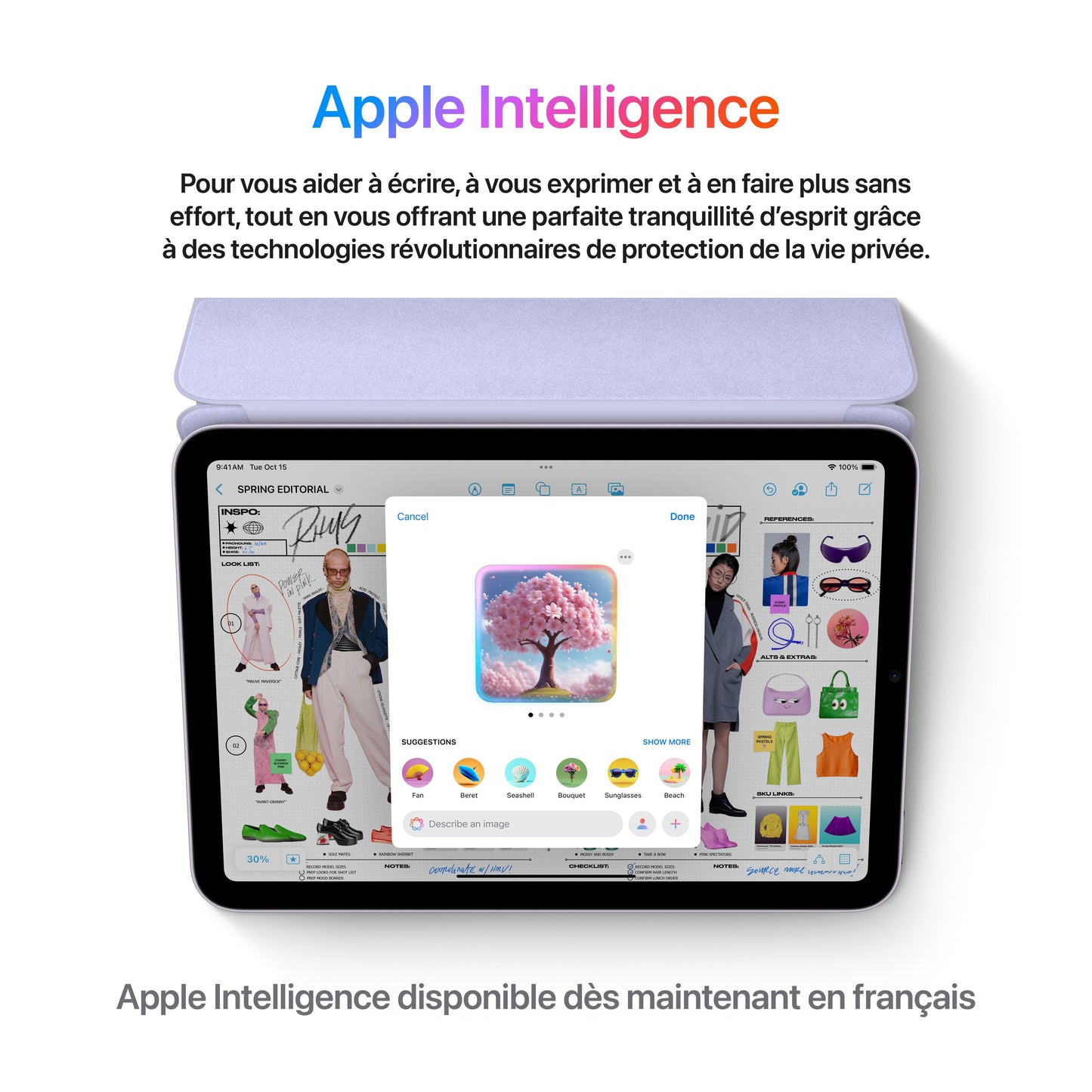 iPad mini Wi-Fi + Cellular 128 Go - Lumière stellaire (A17 Pro)