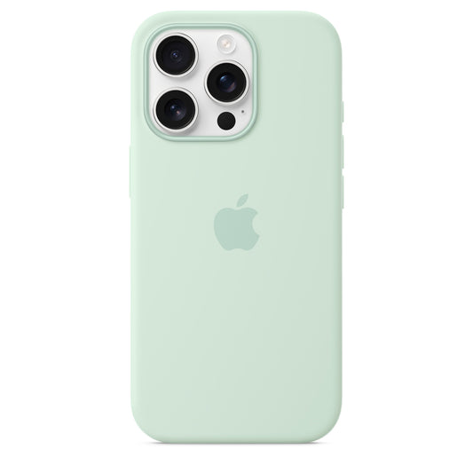 Apple Coque en silicone avec MagSafe pour iPhone 16 Pro • Aigue-marine