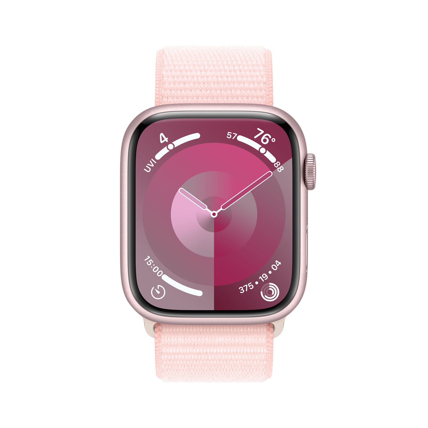 Apple Watch Series 9 • 45mm Rose • Boucle Sport Rose