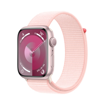 Apple Watch Series 9 • 45mm Rose • Boucle Sport Rose