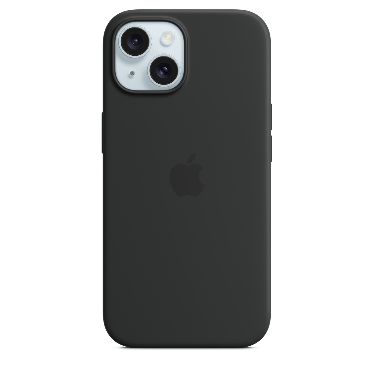 Coque en silicone avec MagSafe pour iPhone 15 - Noir