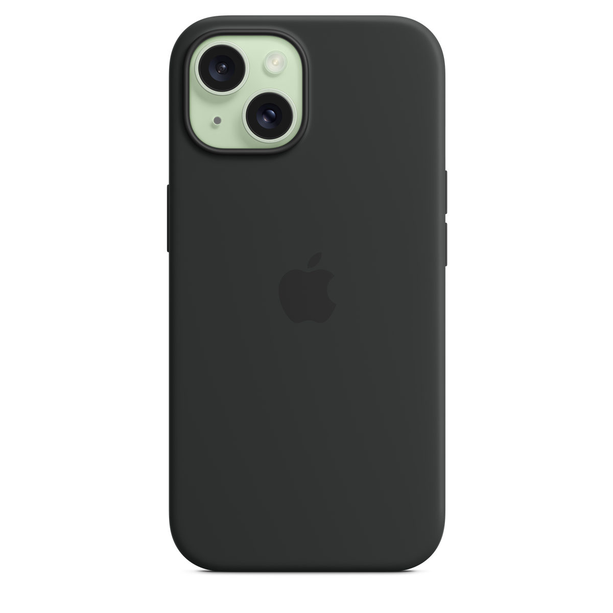 Coque en silicone avec MagSafe pour iPhone 15 - Noir