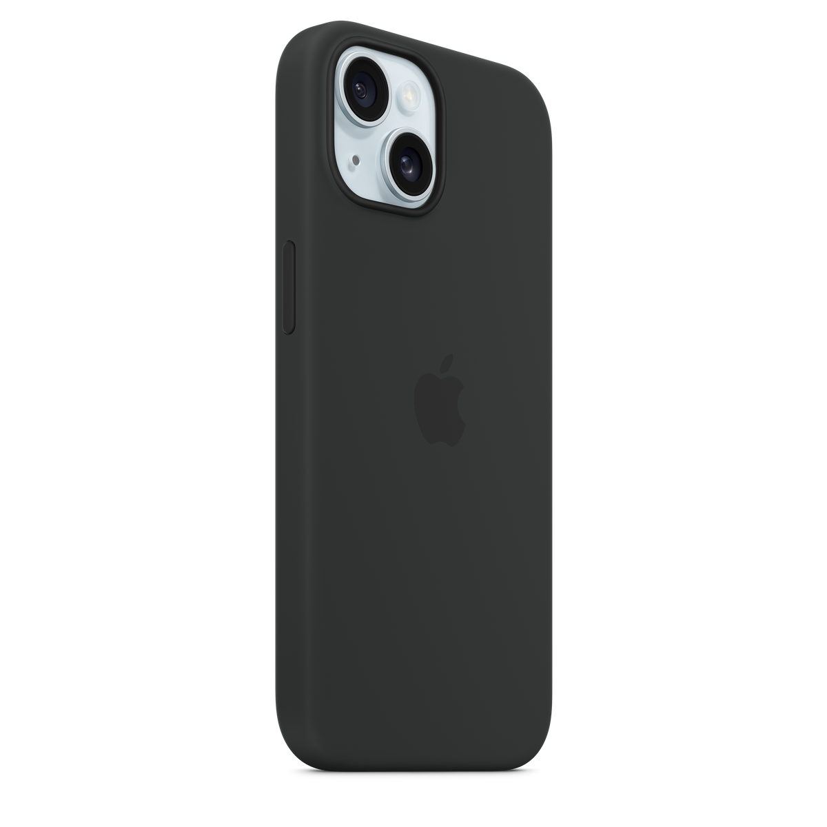 Coque en silicone avec MagSafe pour iPhone 15 - Noir