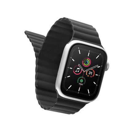 Lineheart • Bracelet magnétique pour Apple Watch 42-49mm • Noir