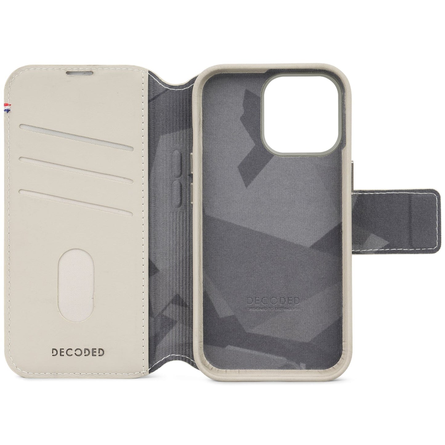 Decoded • Etui Portefeuille amovible pour iPhone 15 Pro Max • Argile