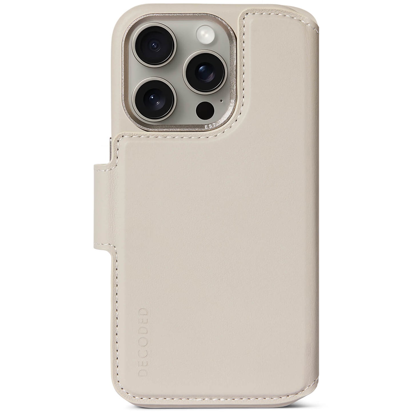 Decoded • Etui Portefeuille amovible pour iPhone 15 Pro Max • Argile