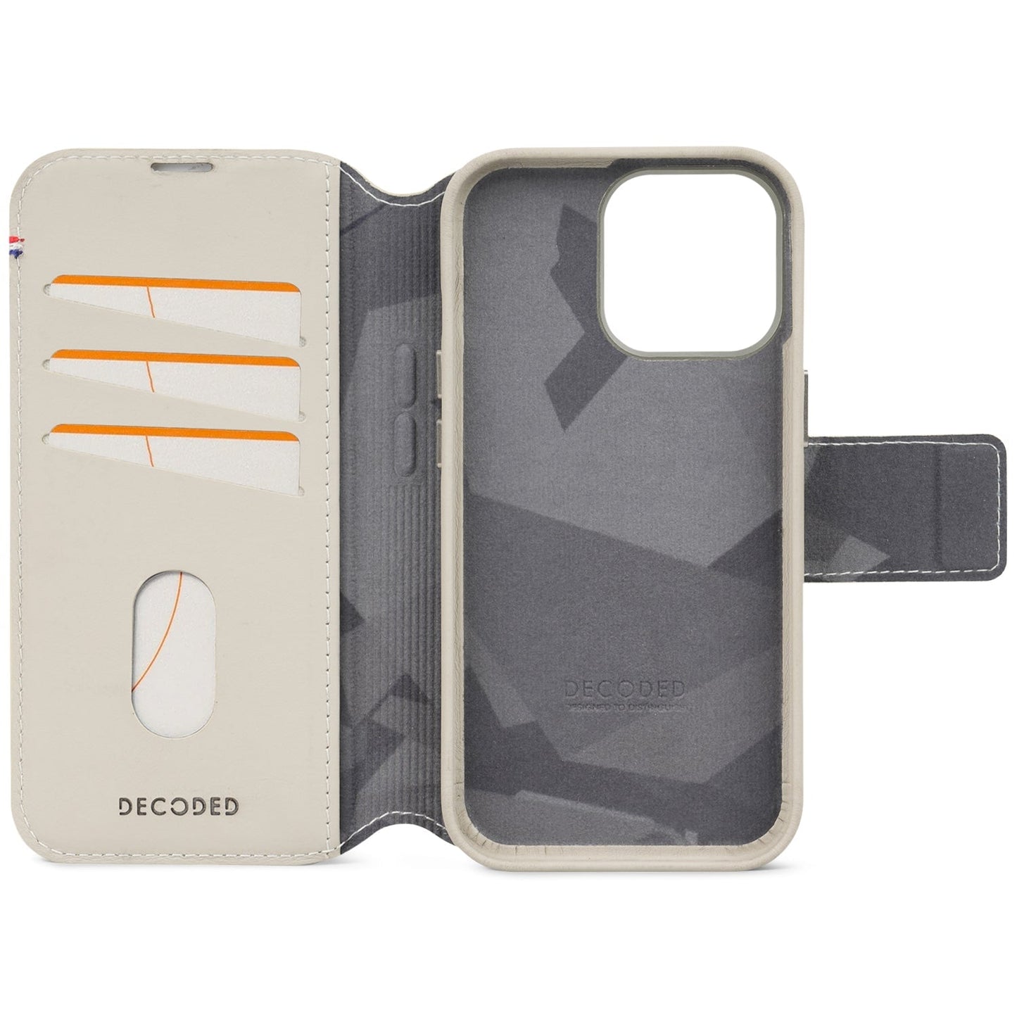 Decoded • Etui Portefeuille amovible pour iPhone 15 Pro Max • Argile