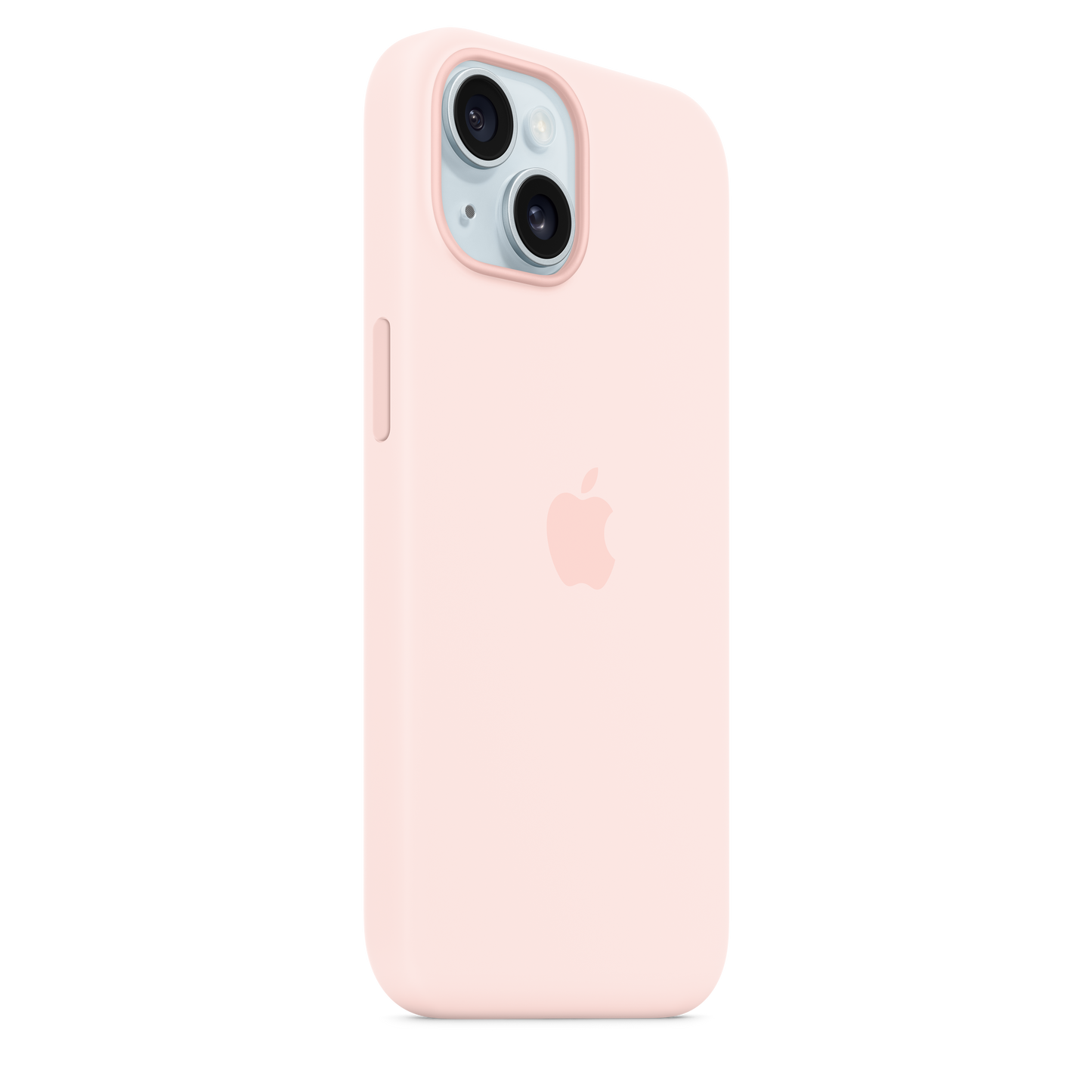 Coque en silicone avec MagSafe pour iPhone 15 - Rose pâle