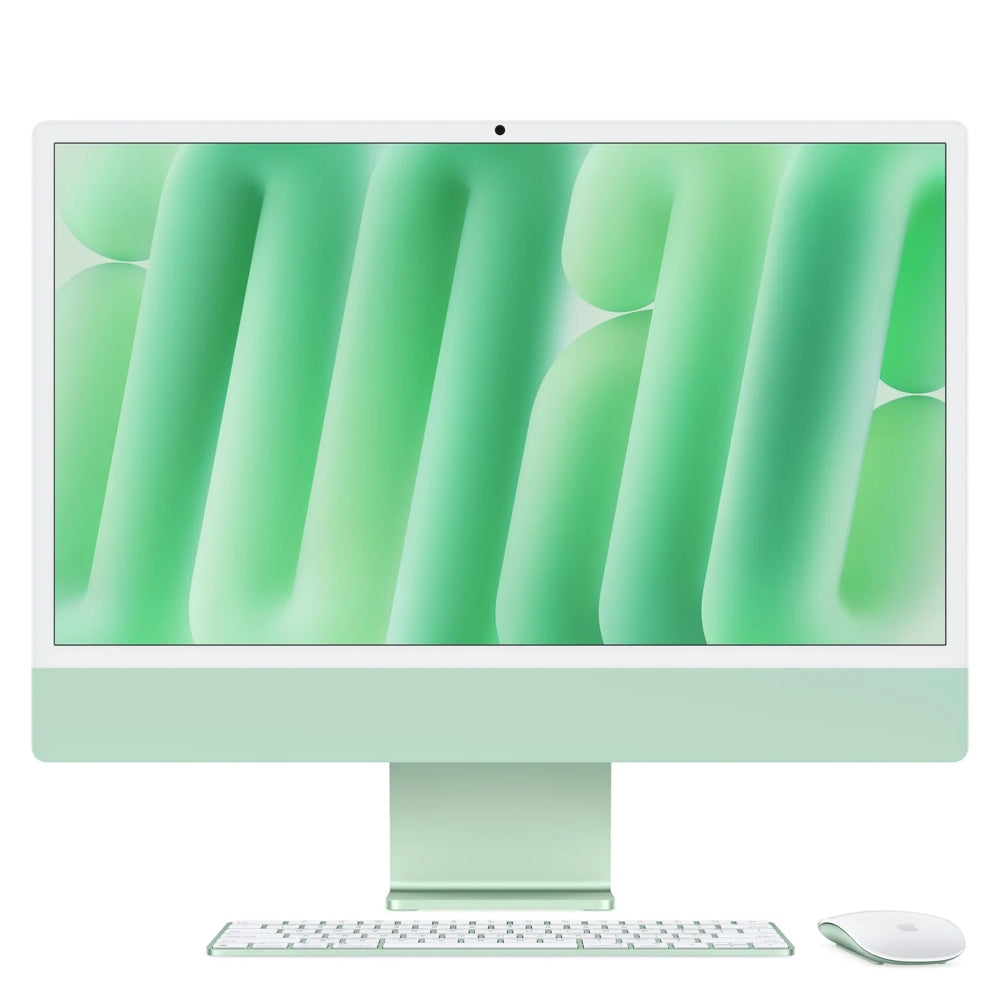 iMac 24 pouces avec écran Retina 4,5K: Puce Apple M4 avec CPU 8 cœurs et GPU 8 cœurs, 256 Go SSD - Vert