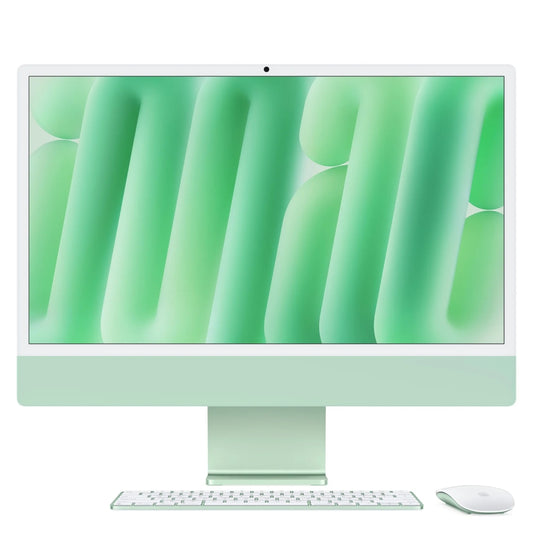 iMac 24 pouces avec écran Retina 4,5K: Puce Apple M4 avec CPU 8 cœurs et GPU 8 cœurs, 256 Go SSD - Vert