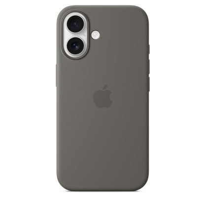 iPhone 16 Coque en Silicone avec MagSafe • Gris Minéral