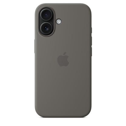 iPhone 16 Coque en Silicone avec MagSafe • Gris Minéral