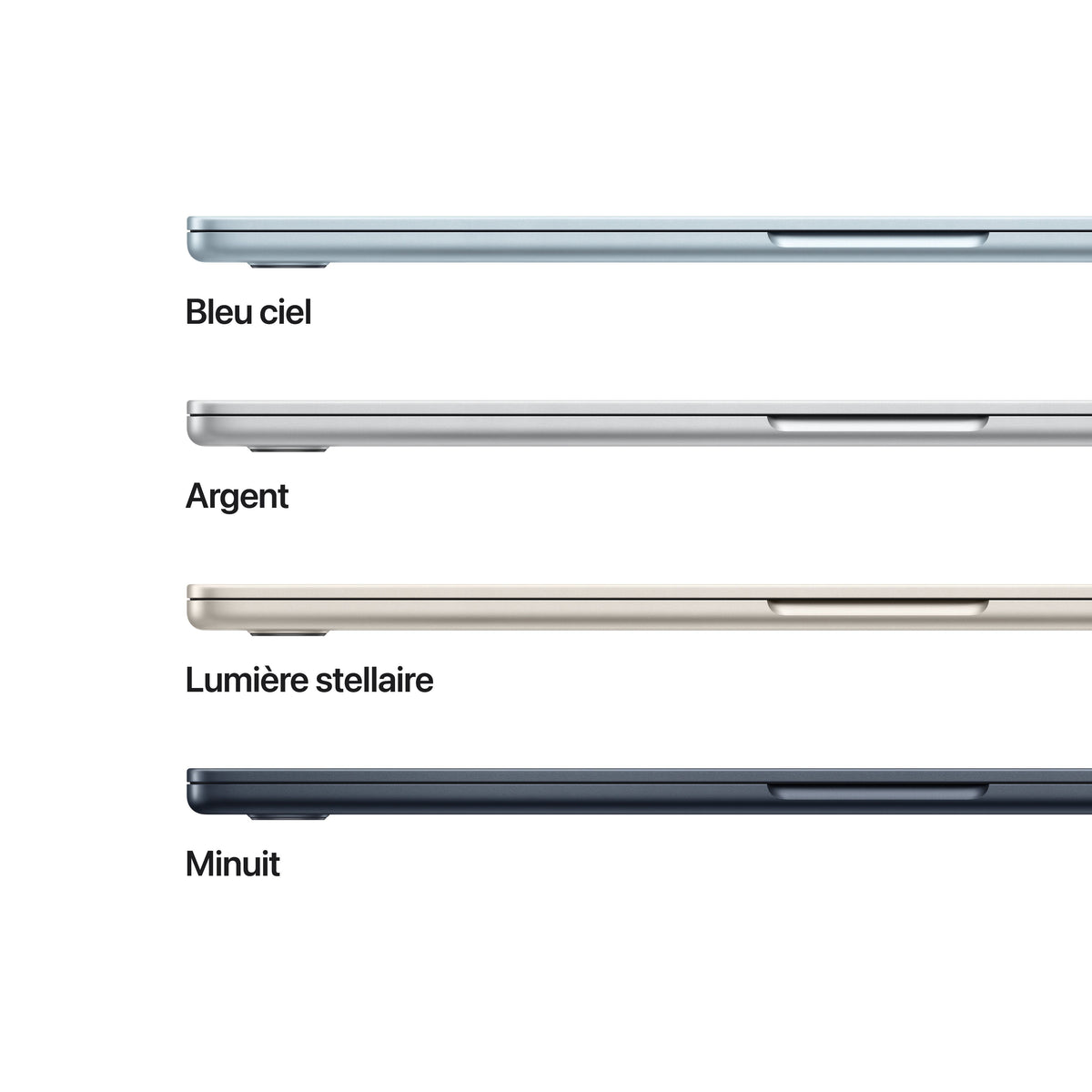 MacBook Air 15 pouces: Puce Apple M5 avec CPU 10 cœurs et GPU 10 cœurs, 1 To SSD - Ciel