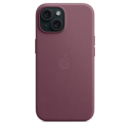 Apple Coque en tissage fin avec MagSafe pour iPhone 15 • Mûre