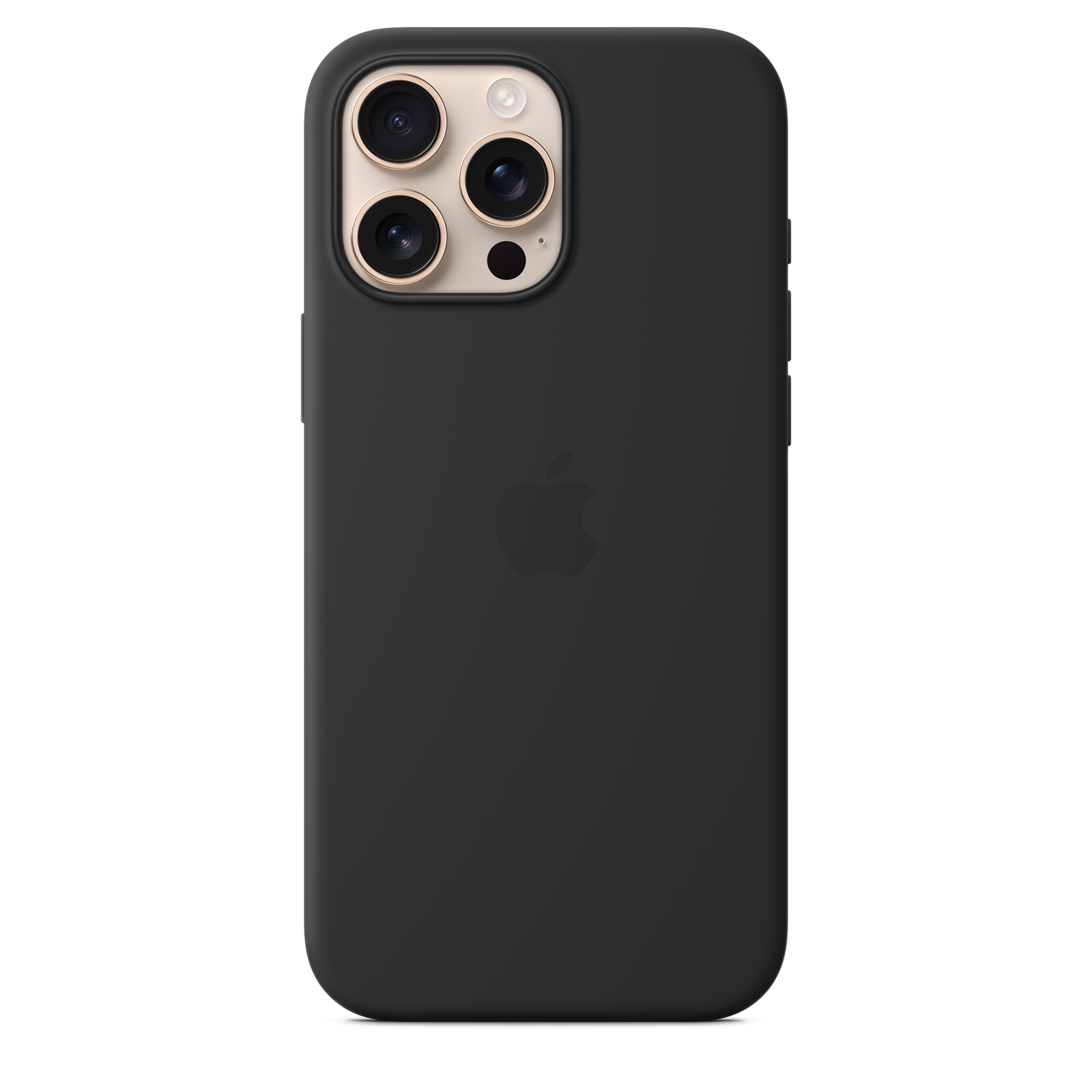 Coque en silicone avec MagSafe pour iPhone 16 Pro Max - Noir